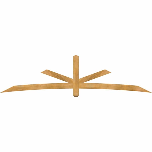 Ekena Millwork Alberta Rough Sawn Timber Gable Bracket, Western Red Cedar, 108"W x 27"H x 2"D x 4"F, 6/12 Pitch GBW108X27X0204ALB00RWR - main